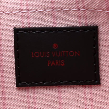 Louis Vuitton Damier Ebene Neverfull MM GM Pochette Rose Ballerine 4 of 5
