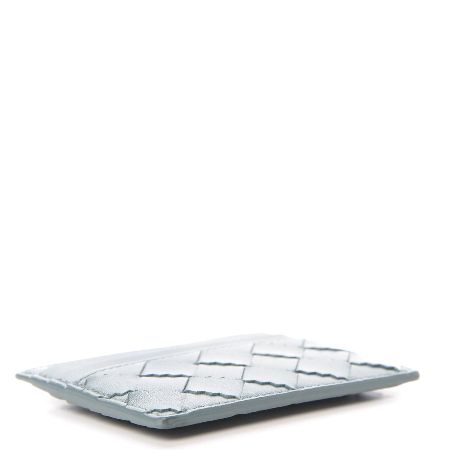 Nappa Intrecciato Zig Zag Card Holder Storm