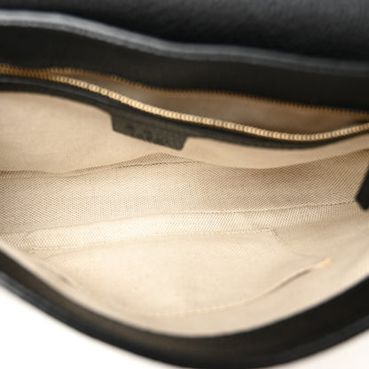 Gucci Pebbled Calfskin Medium Soho Flap Crossbody Black 5 of 10