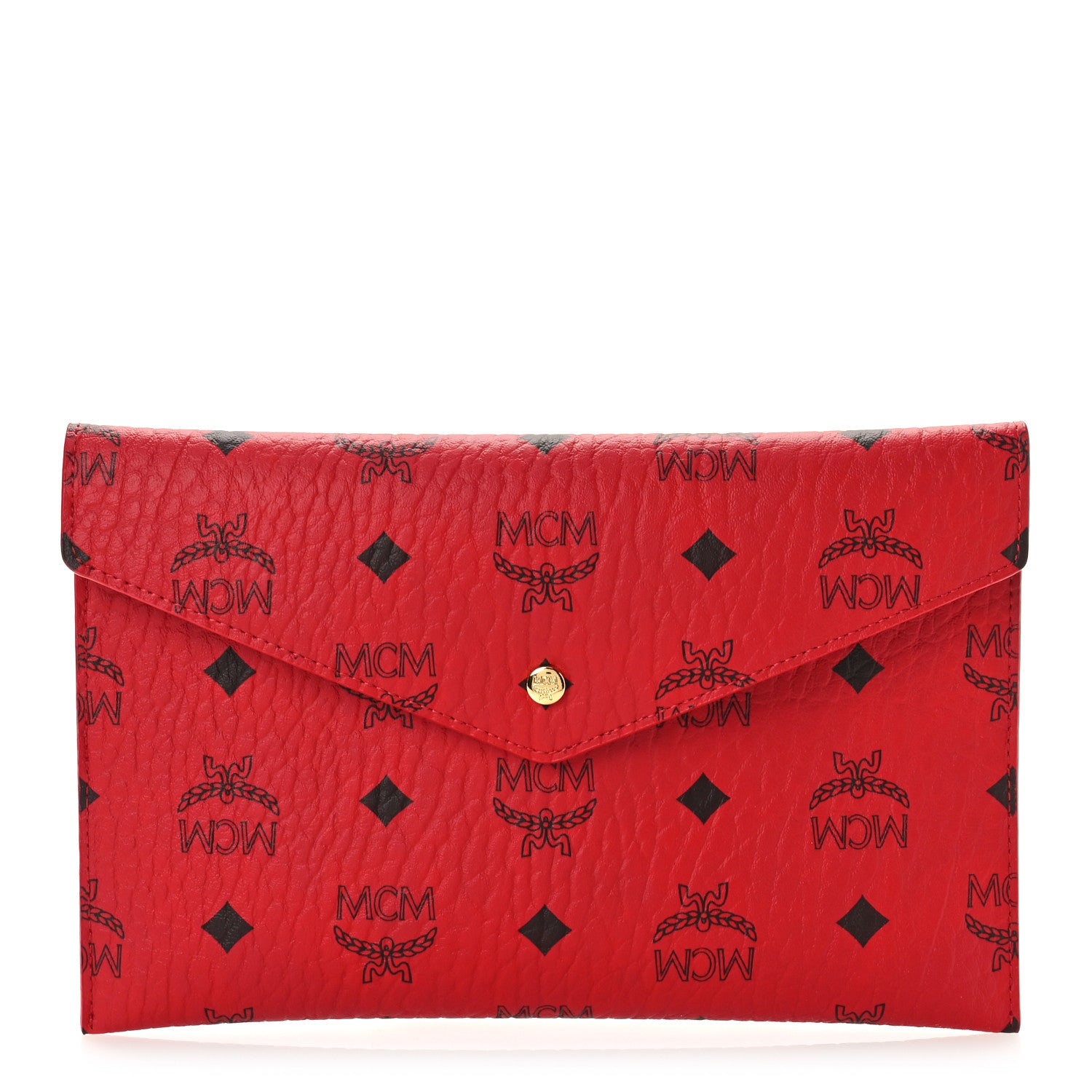 MCM Visetos Envelope Clutch Red 1 of 8