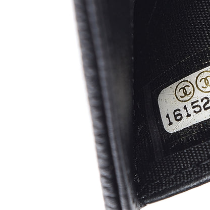 Chanel Caviar Timeless CC Zipped Pocket Wallet Black 8 of 9
