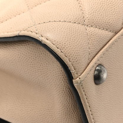Chanel Caviar Quilted Medium CC Bucket Bag Beige 14 of 15