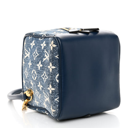Louis Vuitton Monogram Jacquard Denim Square Bag Bleu 4 of 10