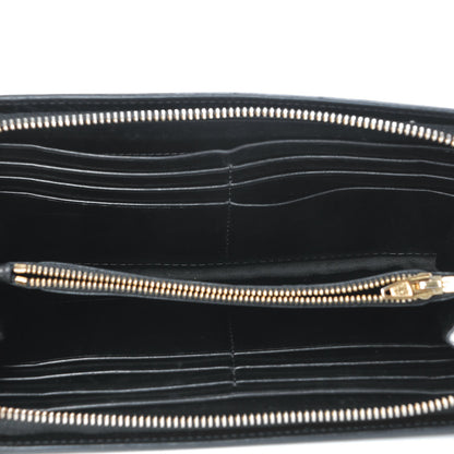 Alexander Wang Lizard Calfskin Embossed Prisma Biker Wallet Black 5 of 13