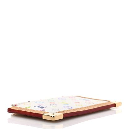 Louis Vuitton Monogram Multicolor Key Pouch White 4 of 6