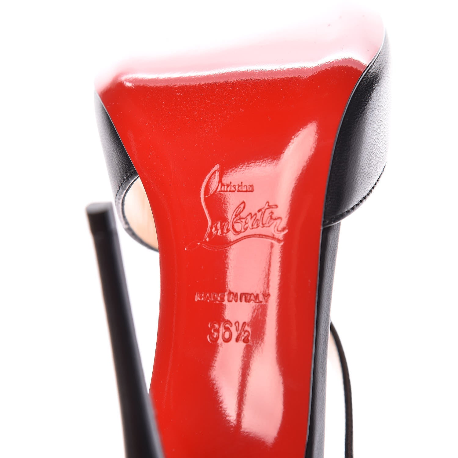 Christian Louboutin Shiny Nappa Catchy One 100 Pumps 36.5 Black 8 of 9