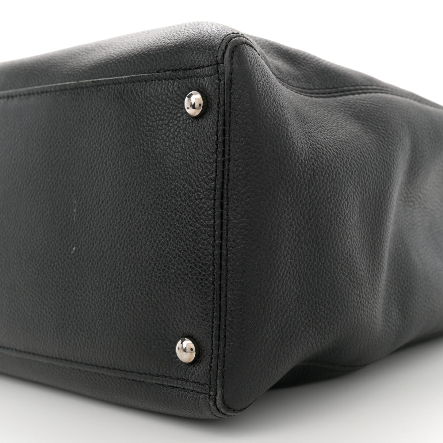 Calfskin Cerf Executive Shopper Black