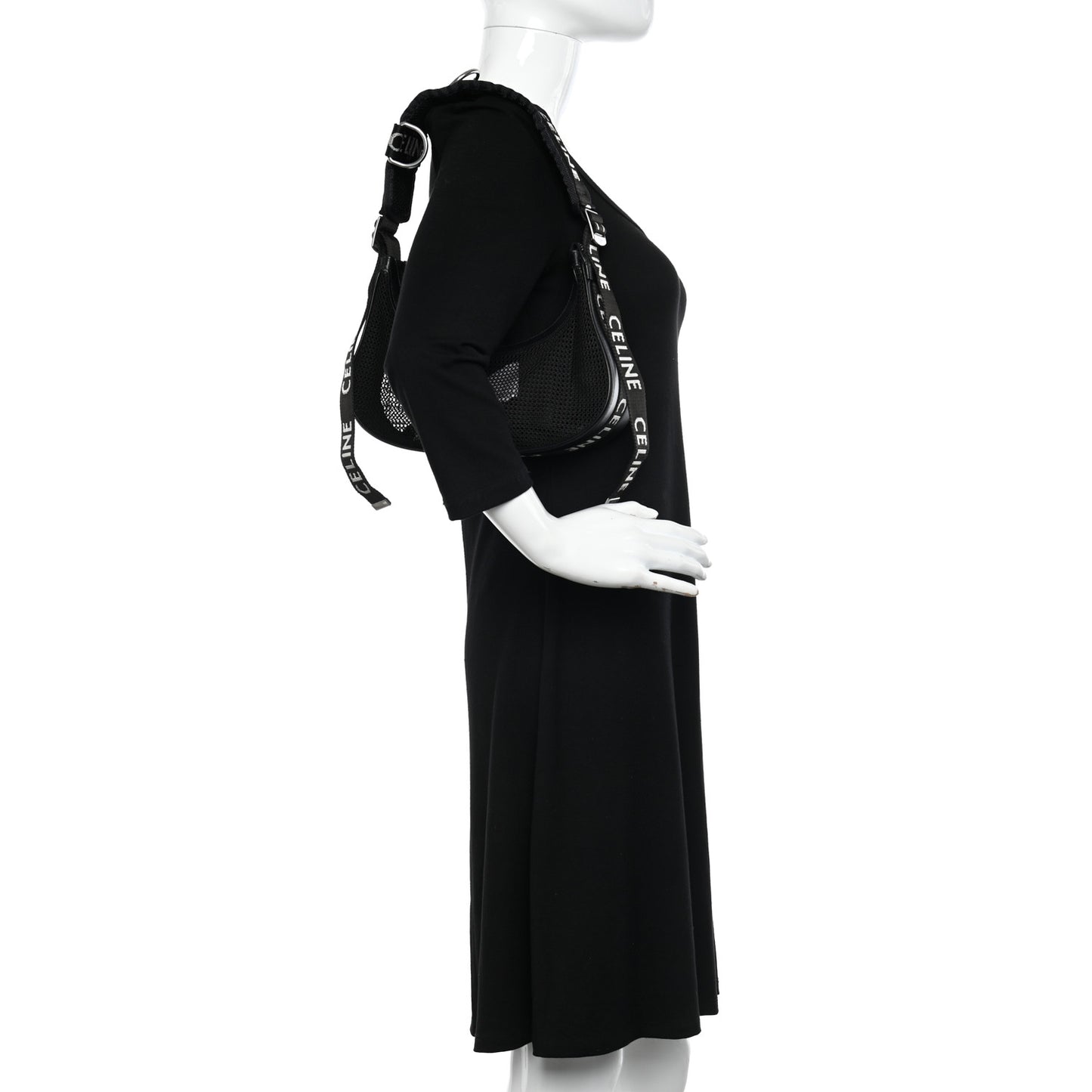 Mesh Ava Trekking Shoulder Bag Black