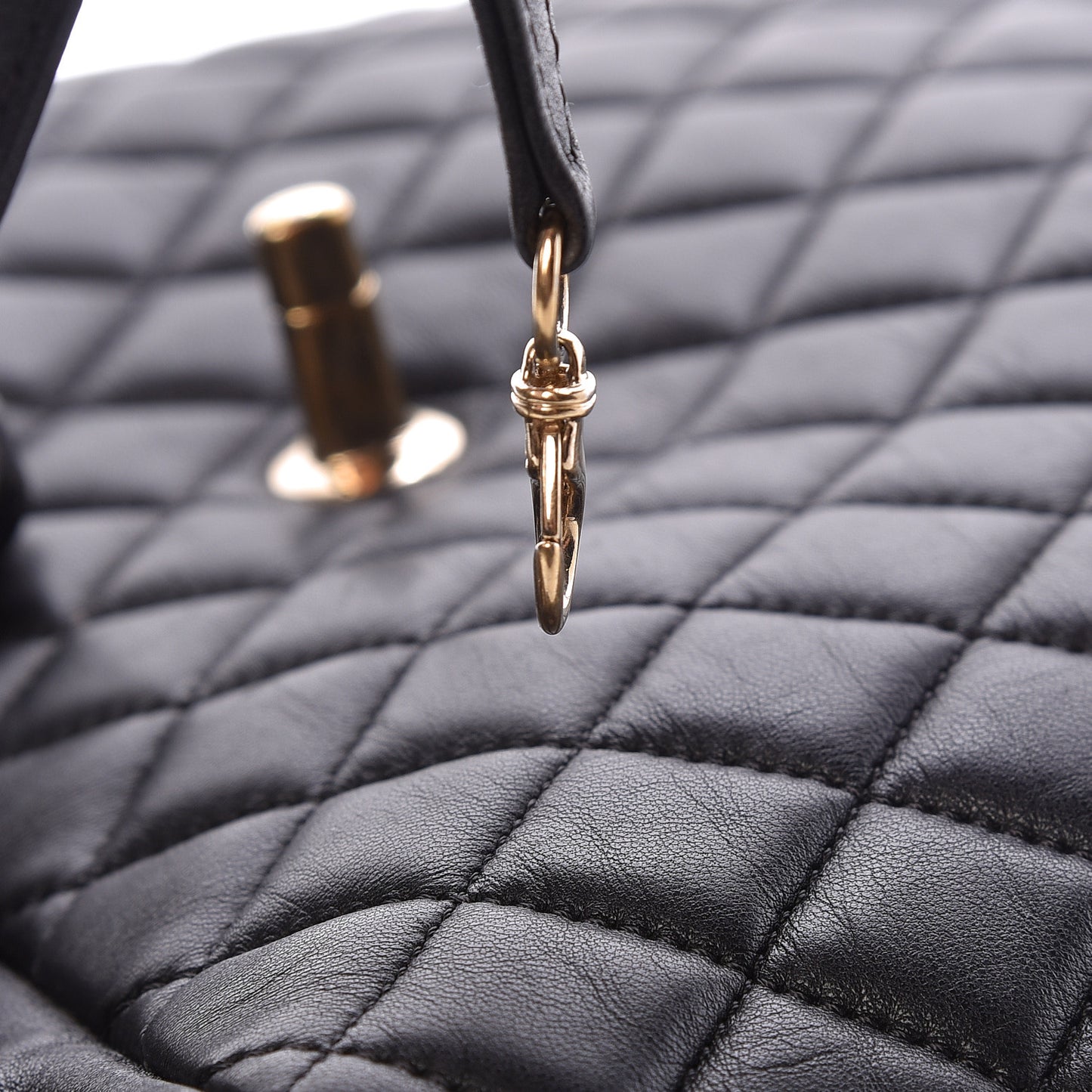 Lambskin Quilted Large Urban Spirit Backpack Black