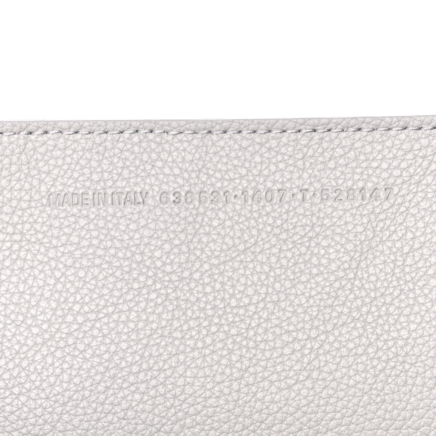 Balenciaga Grained Calfskin Neo Classic Silver Hardware Large Top Handle Bag Light Grey 7 of 14