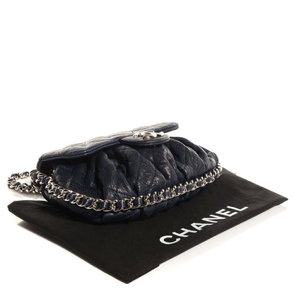 Chanel Lambskin Mini Chain Around Messenger Navy Blue 4 of 7
