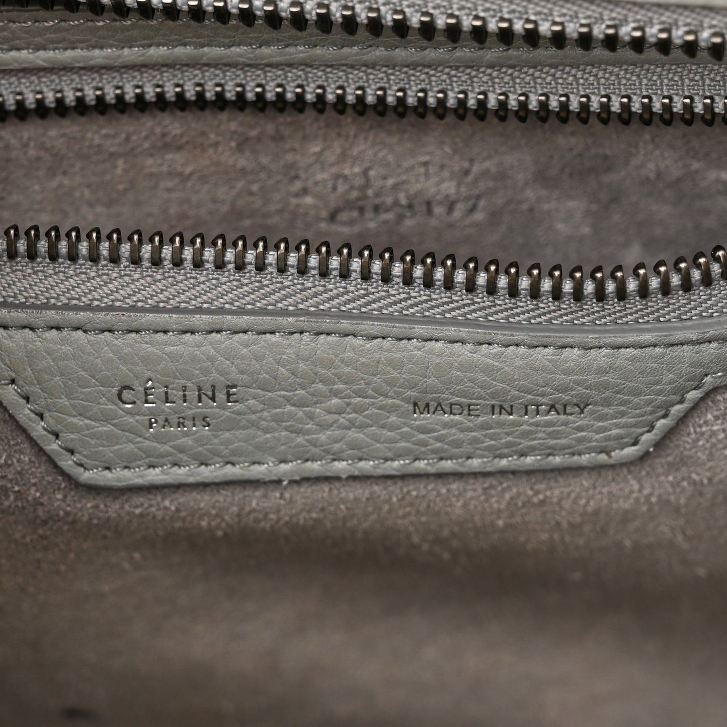 Drummed Calfskin Micro Luggage Sky