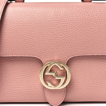 Gucci Dollar Calfskin Interlocking G Top Handle Shoulder Bag Soft Pink 8 of 11
