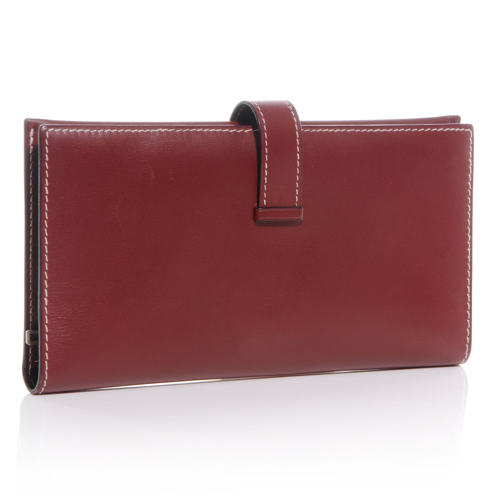 Hermes Chamonix Bearn Wallet Rouge H 3 of 8