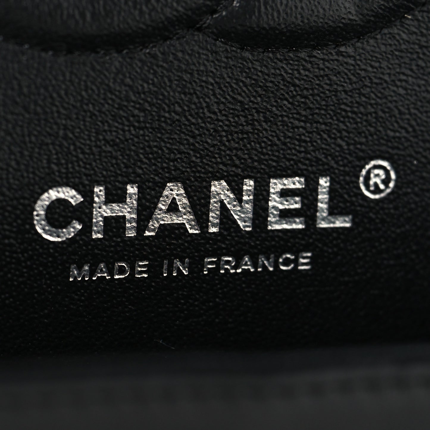 Lambskin Chevron Quilted Small Double Flap Black