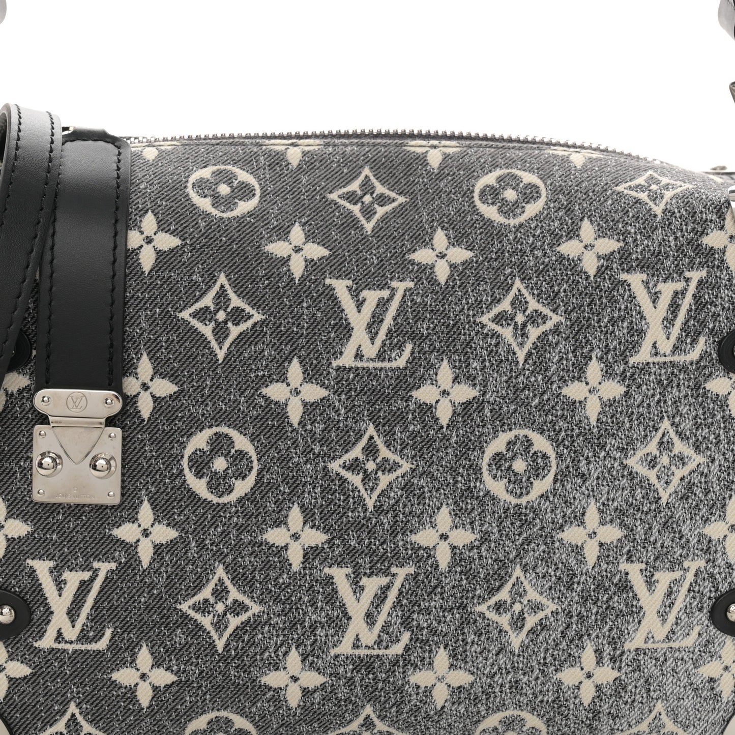 Monogram Jacquard Denim Side Trunk Grey