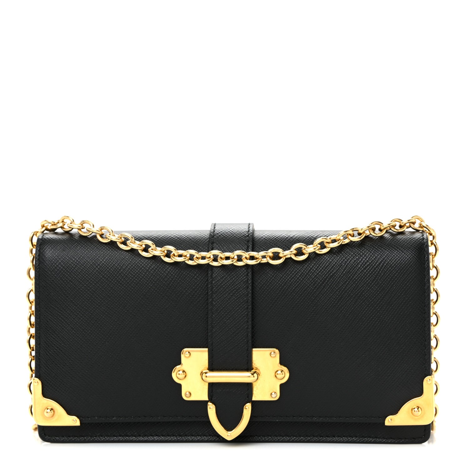 Prada Saffiano Cahier Mini Bag Black 1 of 9