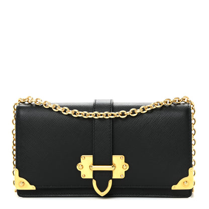 Prada Saffiano Cahier Mini Bag Black 1 of 9