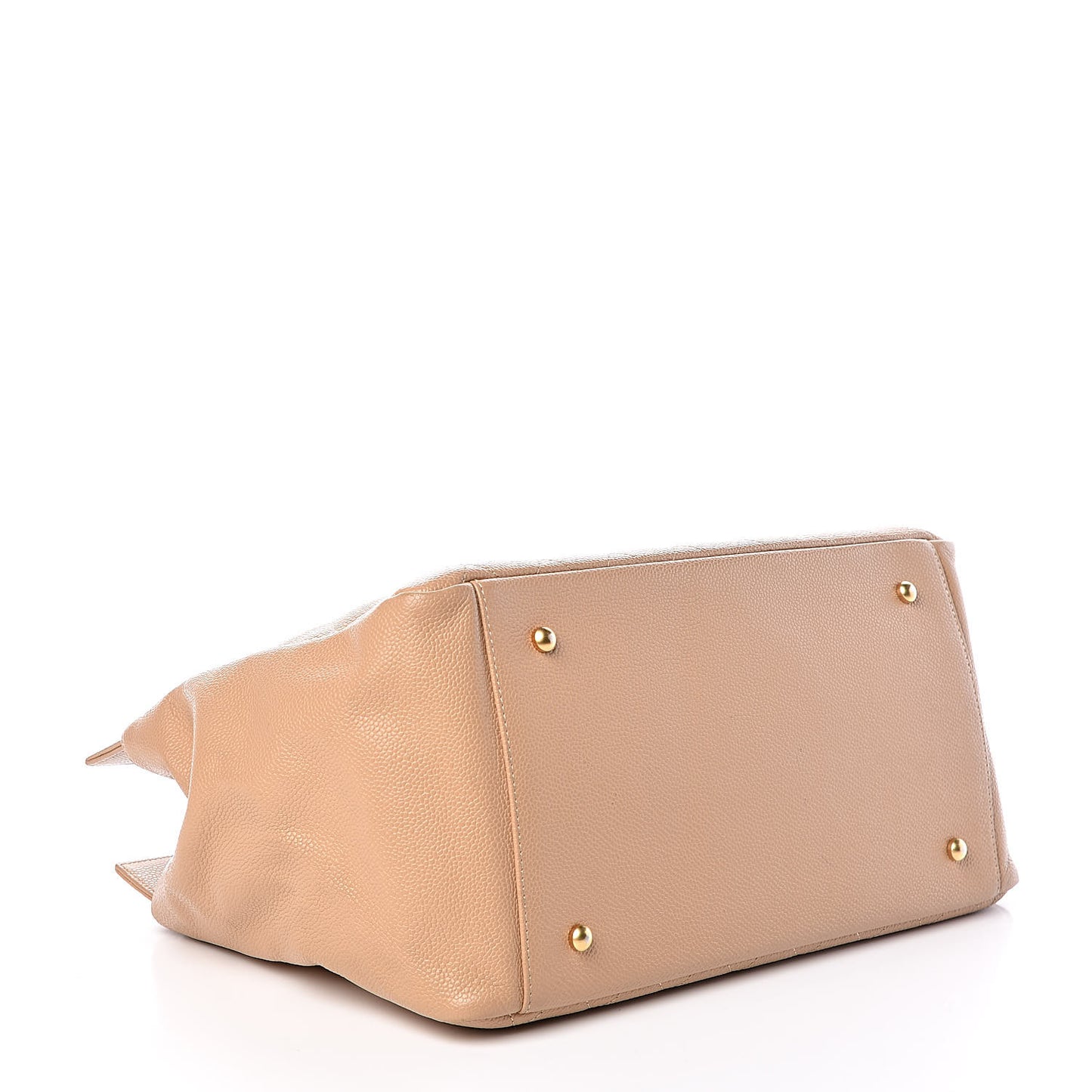 Caviar Quilted Grand Timeless Tote GTT Beige