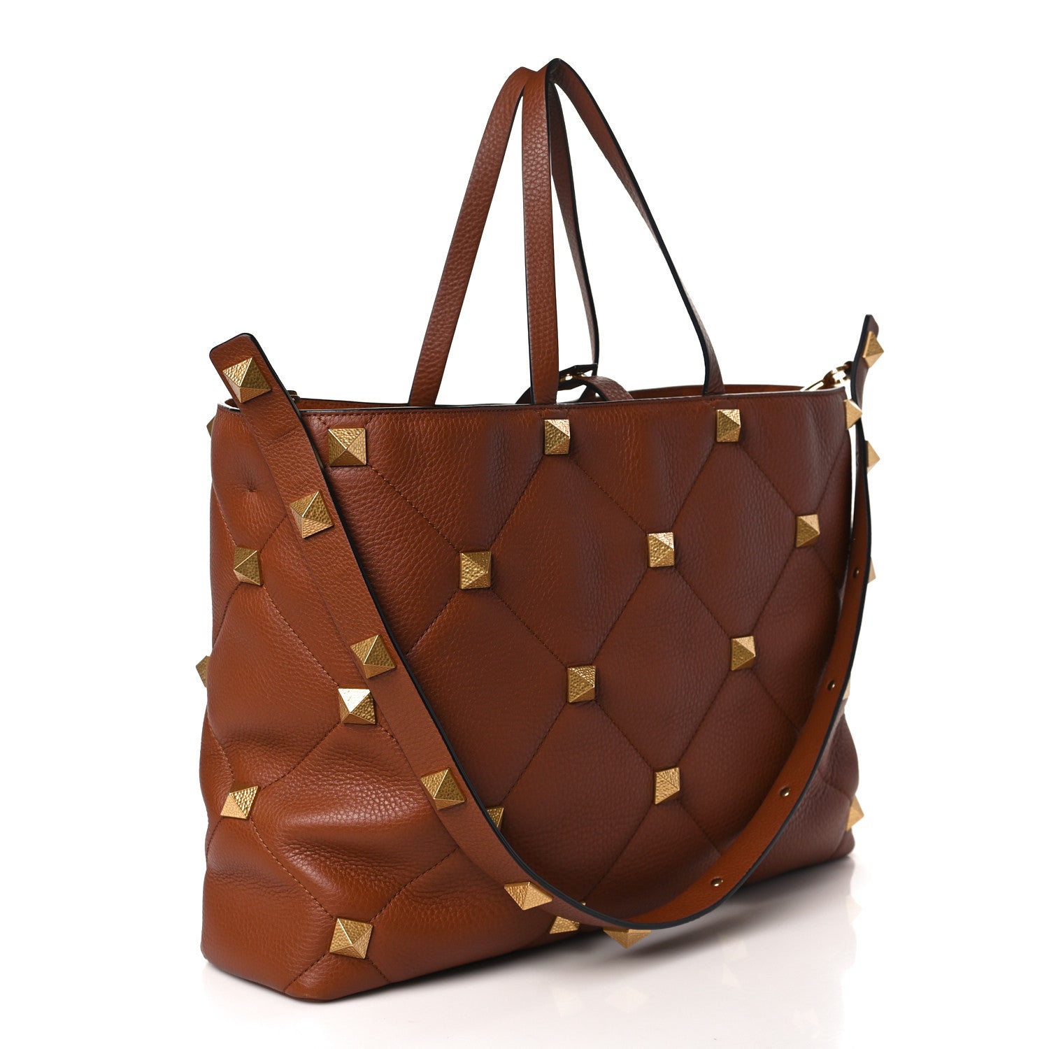 Valentino Garavani Grained Calfskin Large Roman Stud Tote Selleria 3 of 8