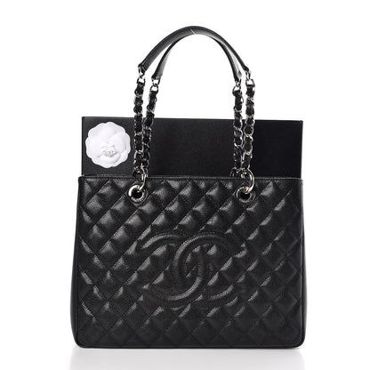 Chanel Caviar Quilted Grand Shopping Tote GST Black 8 of 8