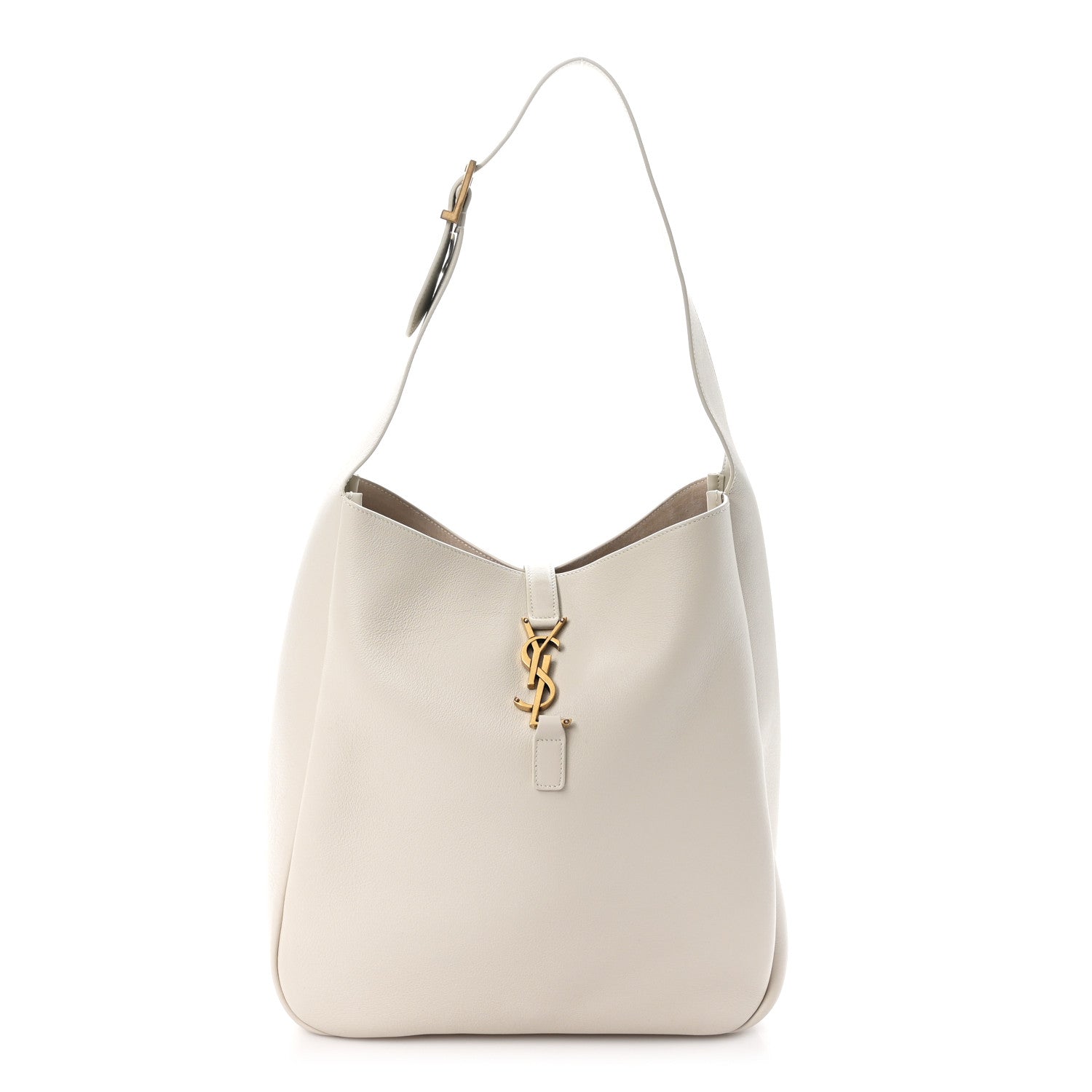Saint Laurent Smooth Calfskin Large Le 5 A 7 Soft Hobo Blanc Vintage 1 of 10