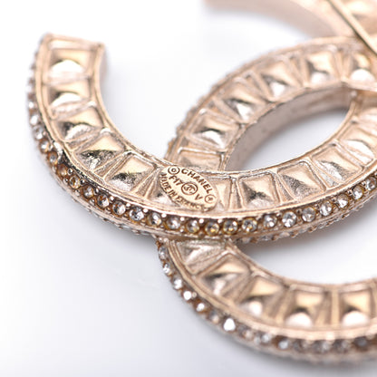 Chanel Baguette Crystal CC Brooch Gold 6 of 8