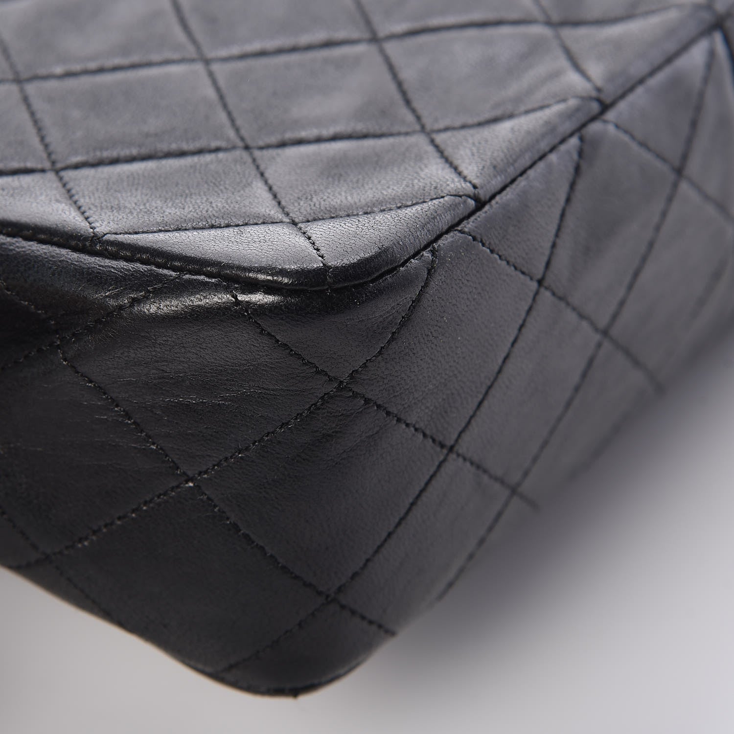 Chanel Lambskin Quilted Mini Square Flap Bag Black 13 of 14