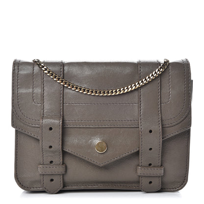 Proenza Schouler Lambskin PS1 Large Chain Wallet Smoke 1 of 20