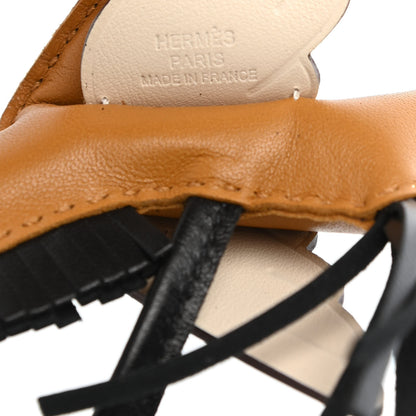 Hermes Milo Lambskin Grigri Rodeo Pegase Horse Bag Charm PM Sesame Black Nata 3 of 4