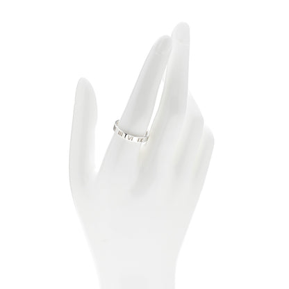 Tiffany Sterling Silver Narrow Atlas Pierced Ring 58 8.25 2 of 4