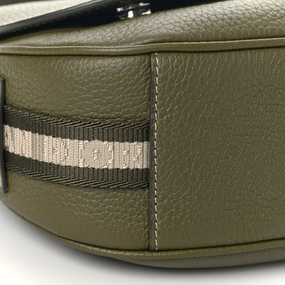 Christian Dior Grained Calfskin Mini Soft Saddle Bag Olive 6 of 8