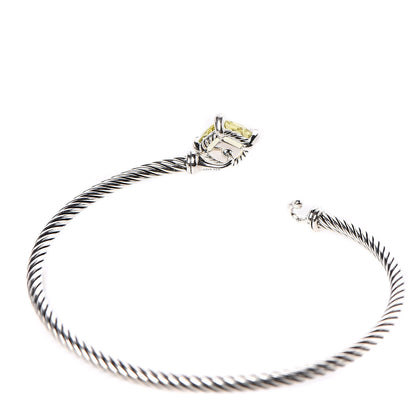 David Yurman Sterling Silver Lemon Citrine Diamond 9mm Chatelaine Bracelet 5 of 5