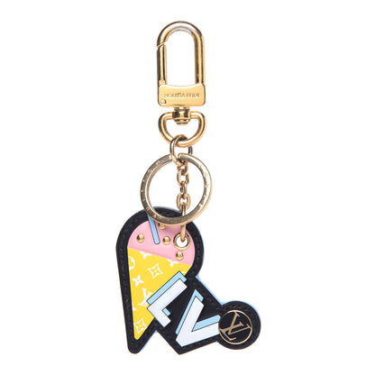 Louis Vuitton Calfskin Monogram Summer Feel Bag Charm Key Holder 1 of 4