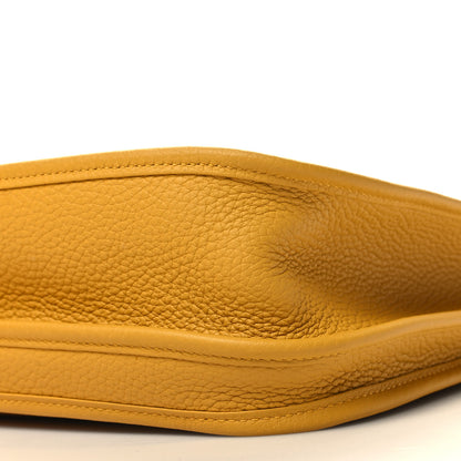 Hermes Taurillon Clemence Evelyne III PM Jaune Ambre 10 of 12