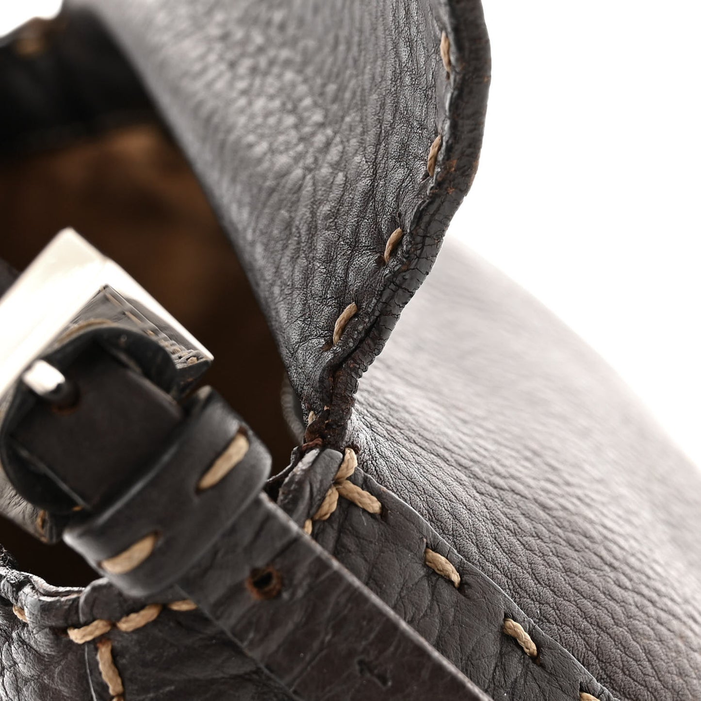 Calfskin Romano Selleria Baguette Brown