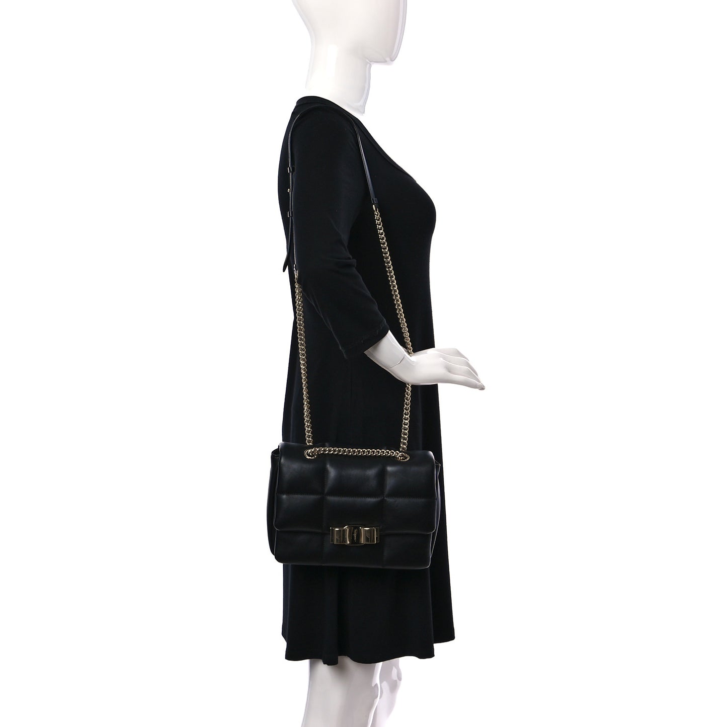 Nappa Vendom Quilted Bag Black