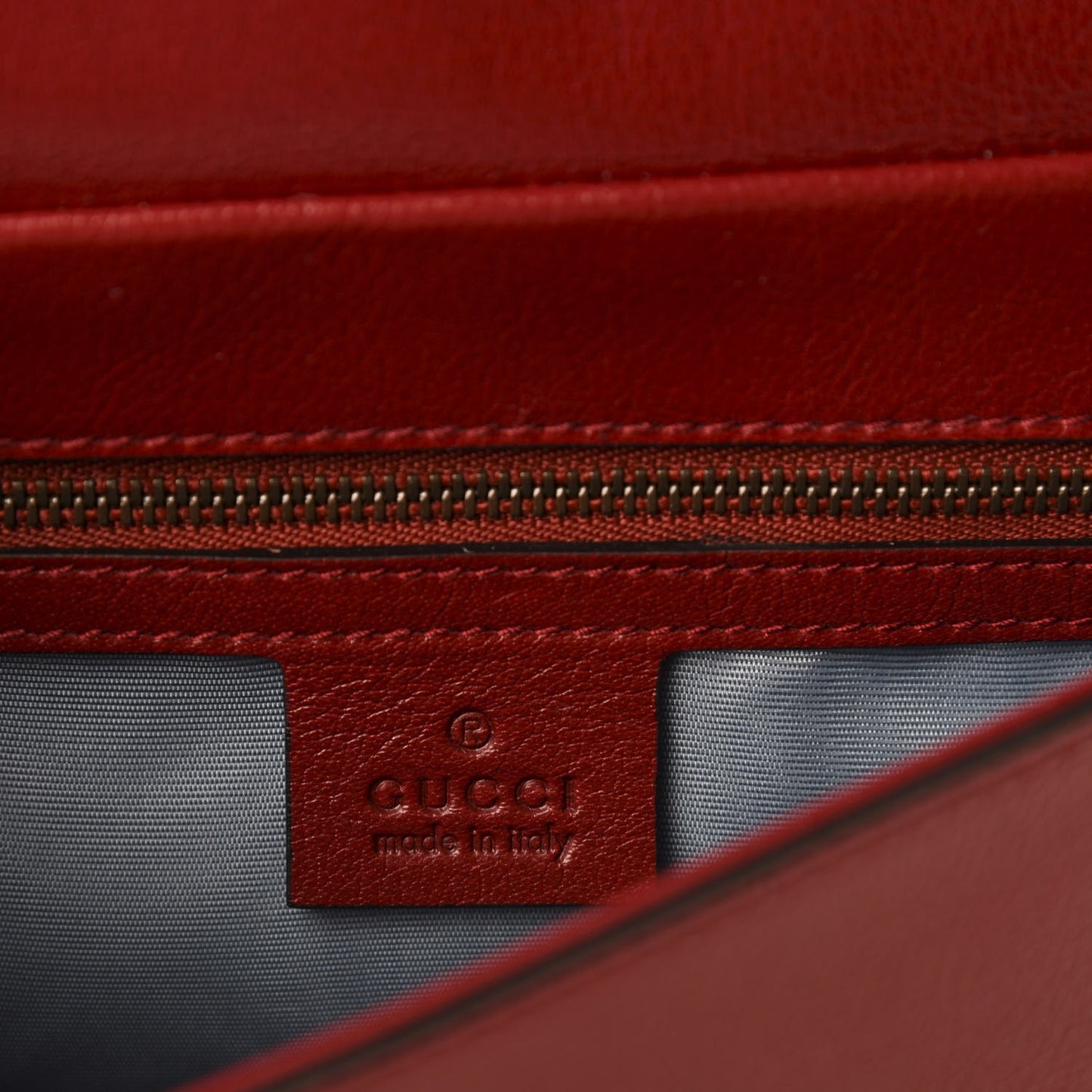 Calfskin Diagonal GG Medium Thiara Double Envelope Shoulder Bag Black Red