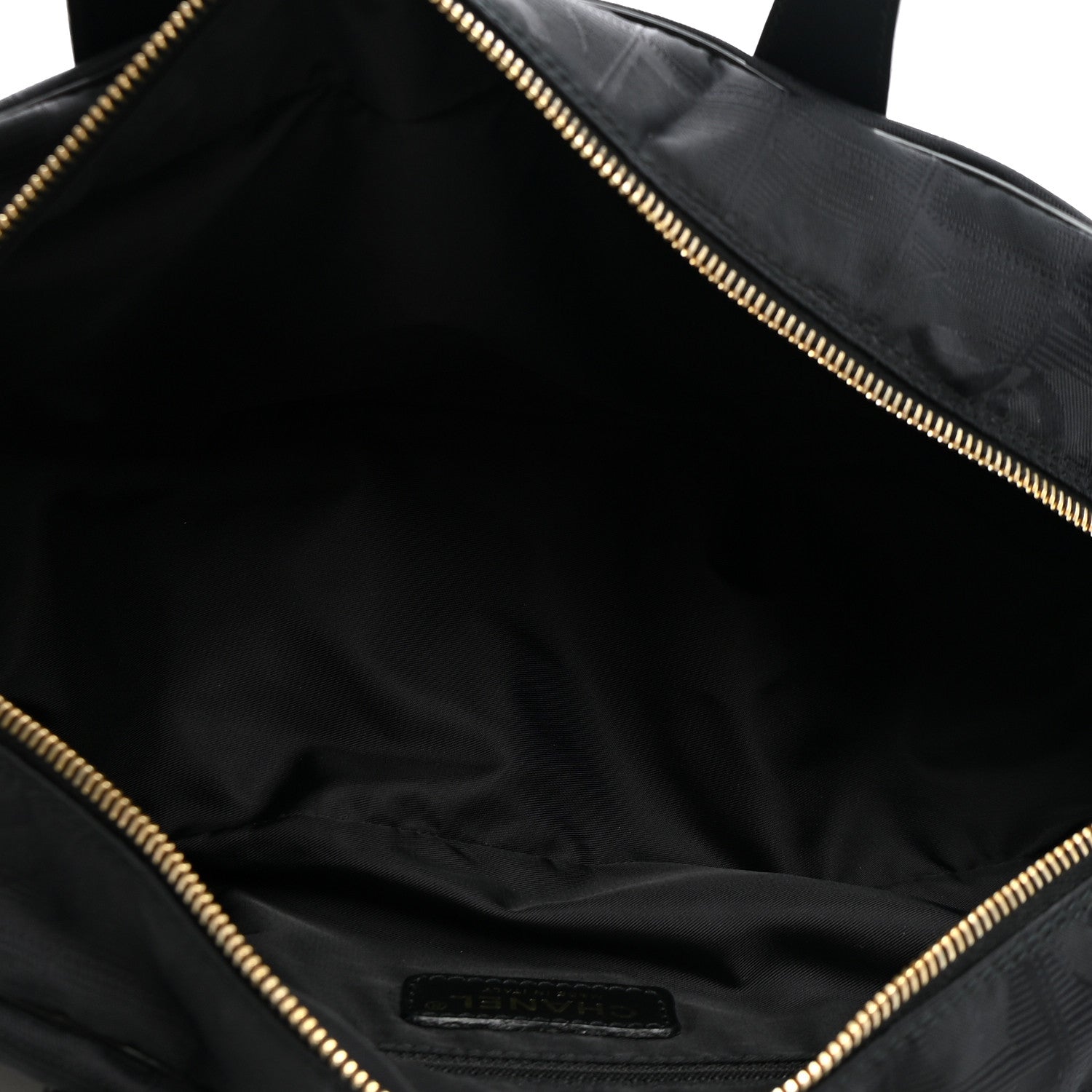 Chanel Nylon Travel Bowler Black 4 of 9
