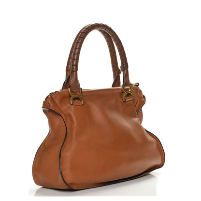 Chloe Calfskin Medium Marcie Satchel Tan 3 of 6