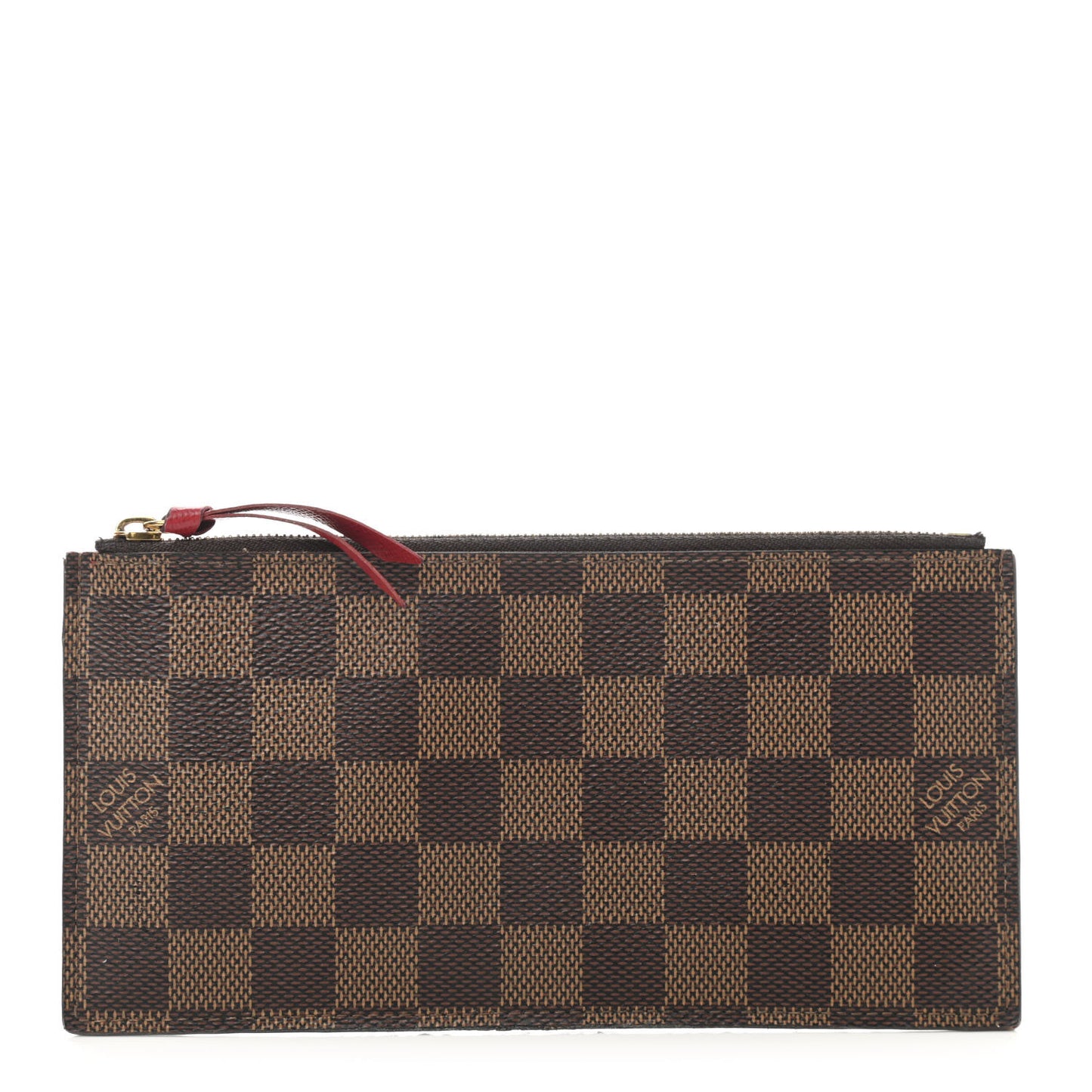 Damier Ebene Felicie Chain Wallet Zippered Insert