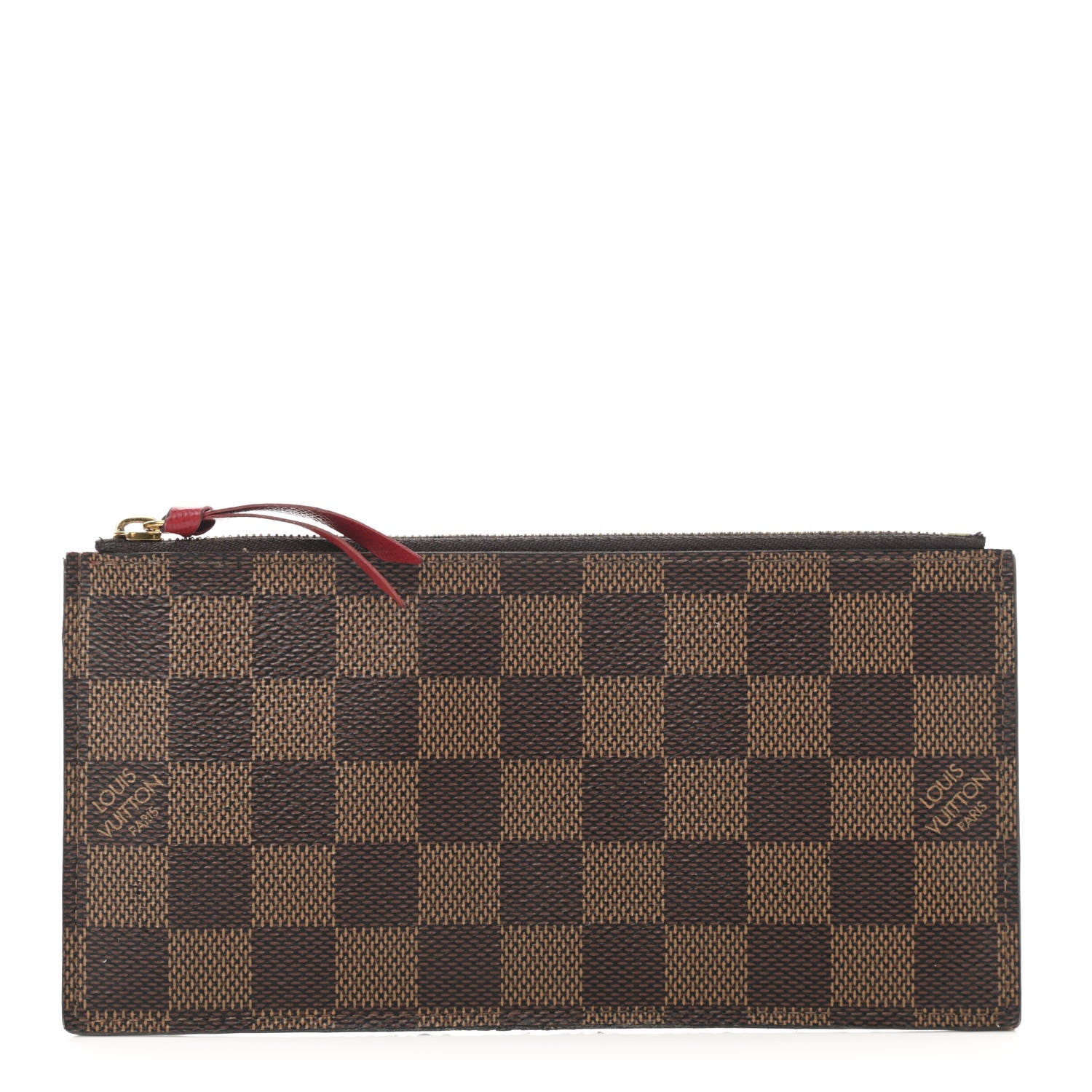 Louis Vuitton Damier Ebene Felicie Chain Wallet Zippered Insert 1 of 7
