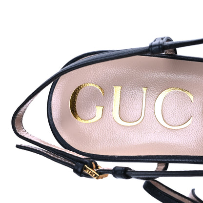 Gucci Nappa Horsebit Platform 35/120mm Slingback Pumps 41 Black 9 of 11
