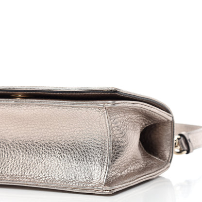 Christian Dior Metallic Grained Calfskin Small Diorama Flap Bag Copper 7 of 10