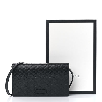 Gucci Microguccissima Crossbody Wallet Black 11 of 11