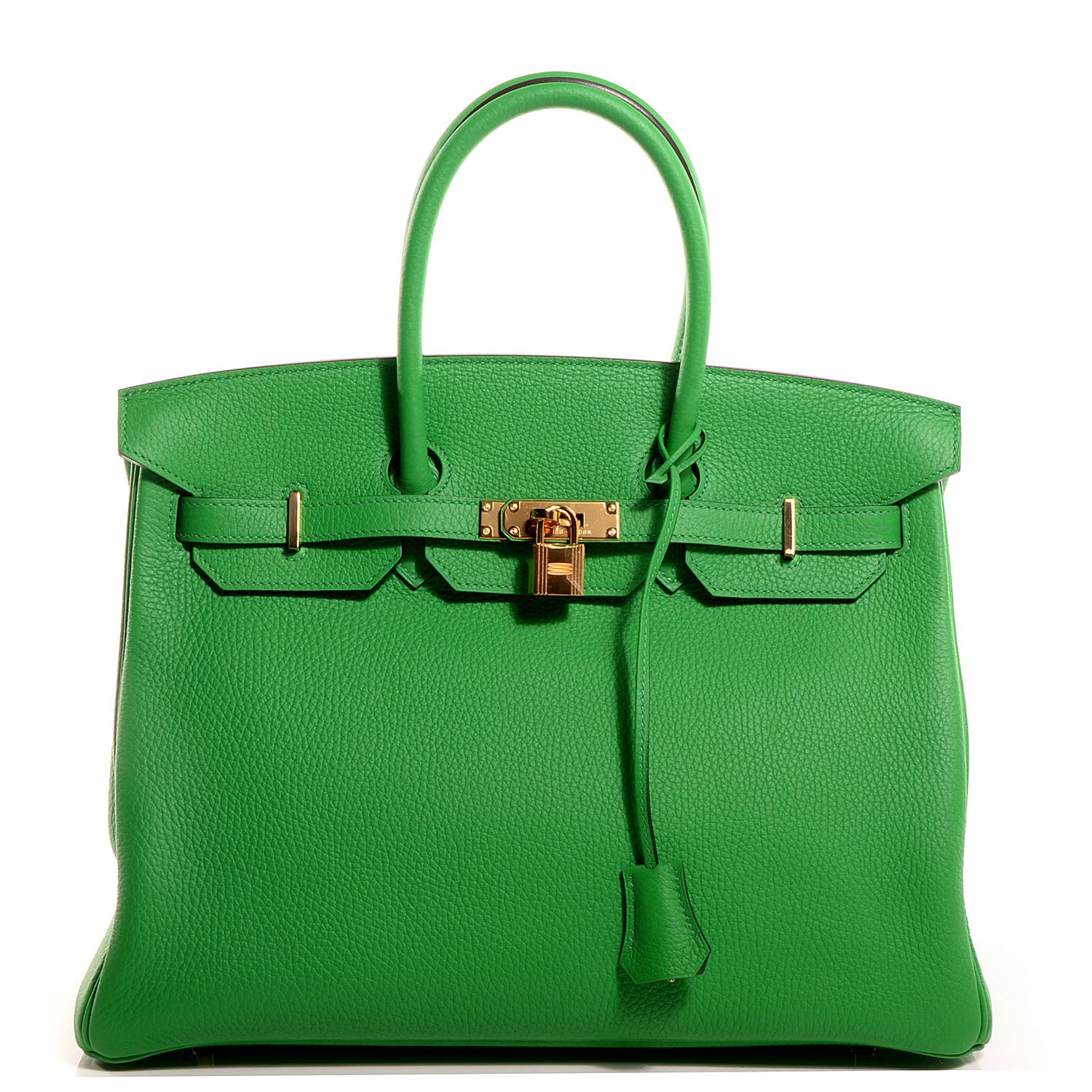 Hermes Taurillon Clemence Birkin 35 Bambou Bamboo 1 of 12