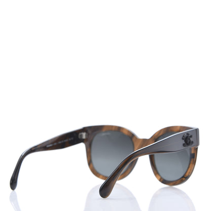 Chanel Acetate Butterfly Signature CC Sunglasses 5358 Brown 4 of 8