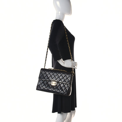 Chanel Lambskin Jumbo Single Flap Dark Brown 2 of 19
