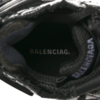 Balenciaga Mesh Rubber Monocolor Womens Runner Sneakers 39 Black 7 of 9