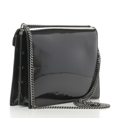 Saint Laurent Patent Monogram Cassandra Clasp Bag Black 3 of 12